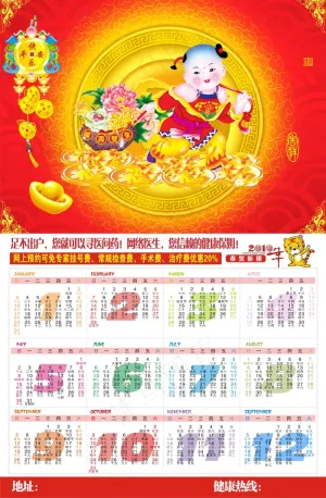 2010挂历模板下载