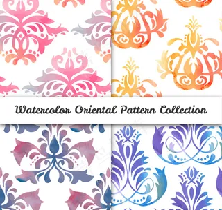 老式的水彩画图案