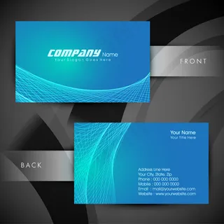 高档大气精致简洁名片设计模板