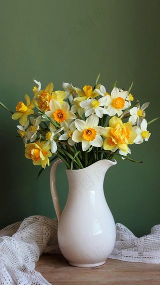 花瓶与花高清摄影图片