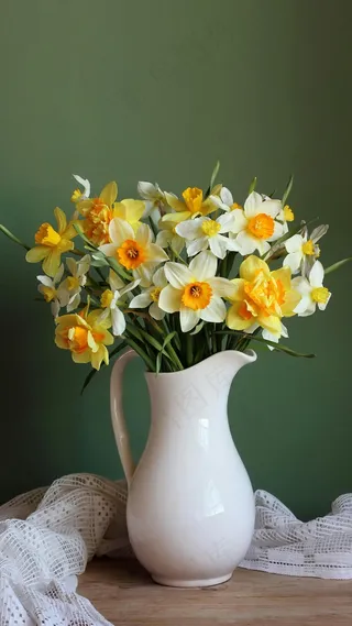 花瓶与花高清摄影图片