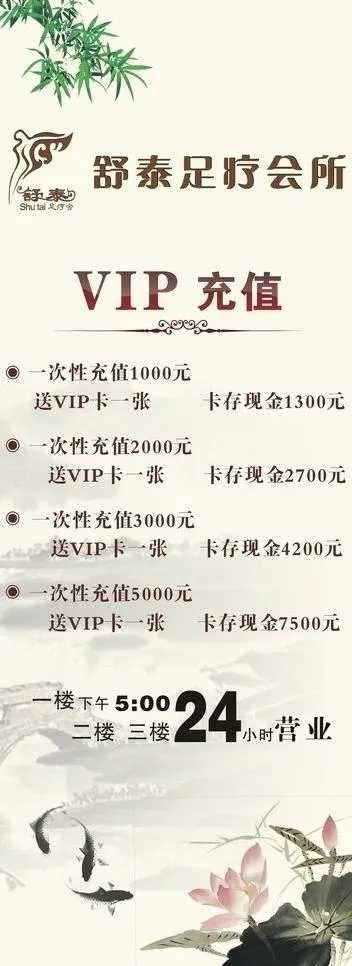 足疗x展架图片cdr矢量模版下载