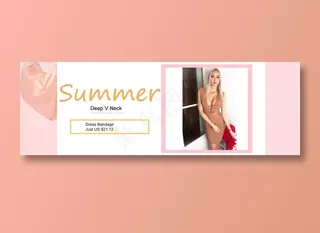 女装简约banner图