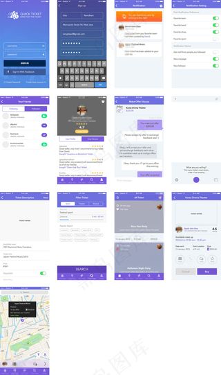 快速应用程序UI移动手机APP界面UI