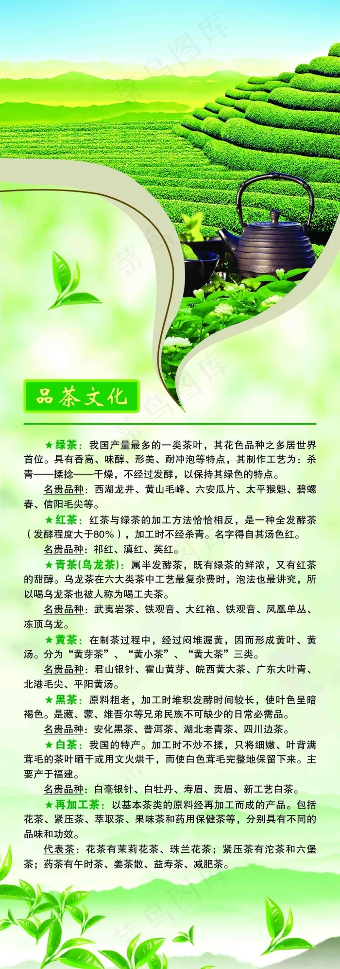品茶文化茶园茶叶中国风展架易拉宝(1654X4712(DPI:70))psd模版下载