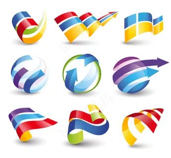 摘要设计元素矢量标志箭头05