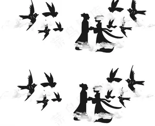 七夕矢量素材图片