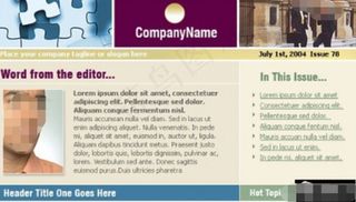 企业动态EDM网页模板