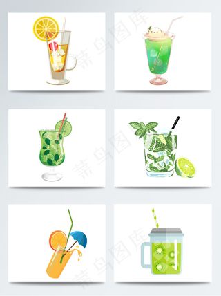 手绘饮料果味饮料PNG素材