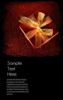 精致圣诞贺卡背景——高清图片