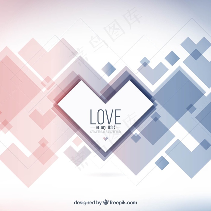 几何爱的背景