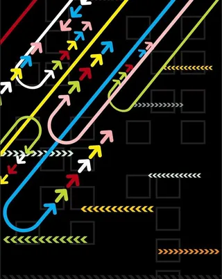 蓝色箭头背景图片