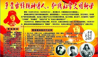 雷锋精神板报图片