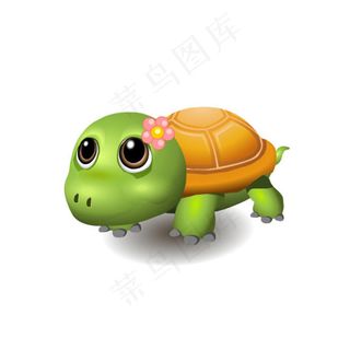 乌龟爬行flash矢量动画