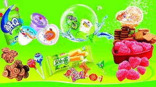 饼干 果冻 糖图片