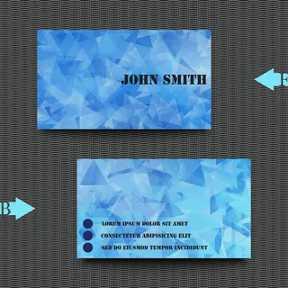 科技蓝色背景名片矢量素材