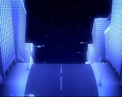 卡通样式的城市公路视频素材