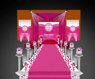 婚庆舞台效果图图片