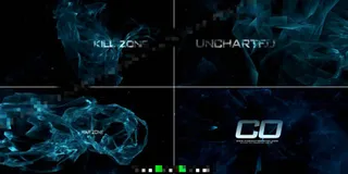 震撼的蓝色火焰字幕片头AE工程