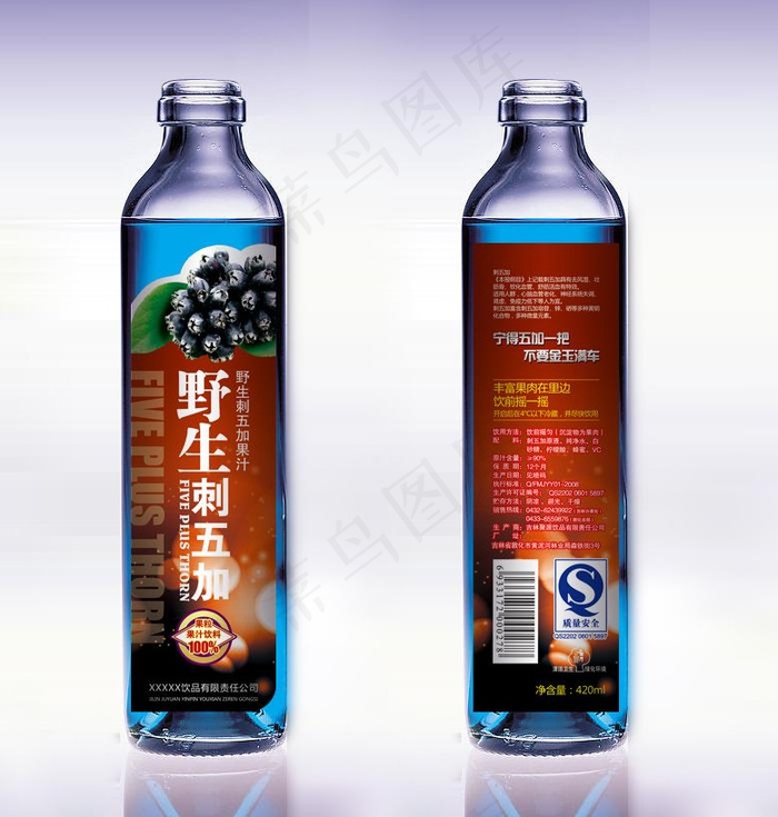 刺五加（展开图）图片(602X1783(DPI:300))psd模版下载