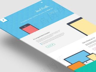 扁平网站模板模板下载