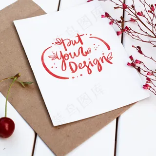 粉色海报宣传页样机