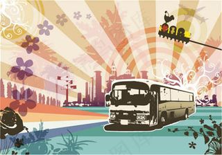 绚丽背景素材矢量花纹素材