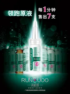 玻尿酸原液护肤品海报