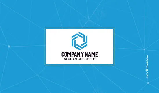 蓝色高档大气商务名片