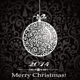 2014马年圣诞主题模板矢量素材-...