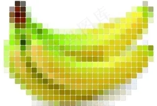 马塞克香蕉图片