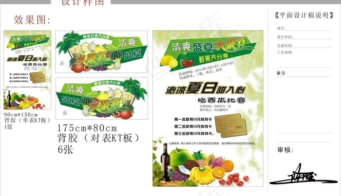 啊全2012水果节布置图片(210X297)cdr矢量模版下载