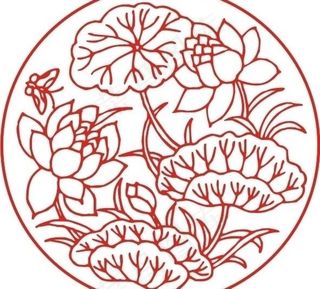 荷花圆图图片