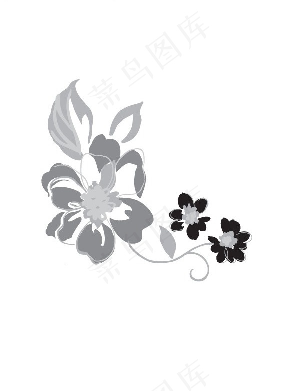 韩国精美花草图案矢量图092ai矢量模版下载