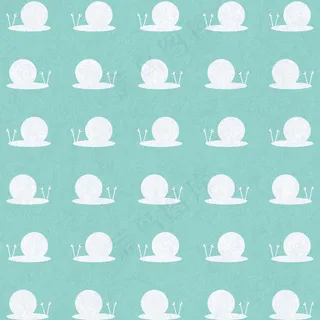 简约粉绿色可爱蜗牛背景