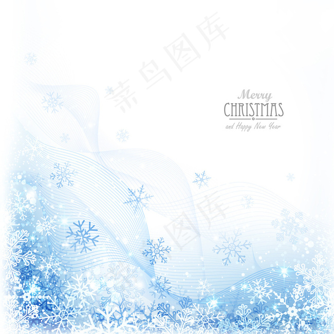 圣诞雪花卡片图片