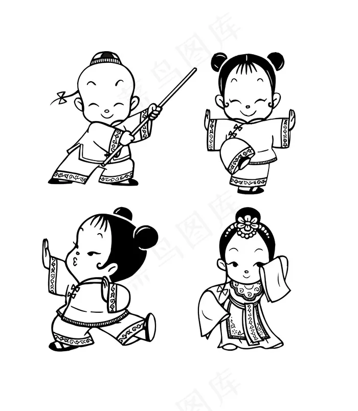 卡通人物简笔画