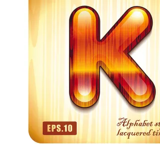 木字字母矢量图08