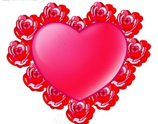 玫瑰爱心图片