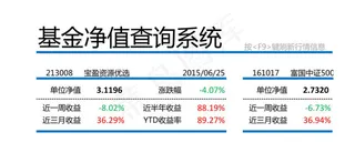 基金净值查询-Excel图表模板