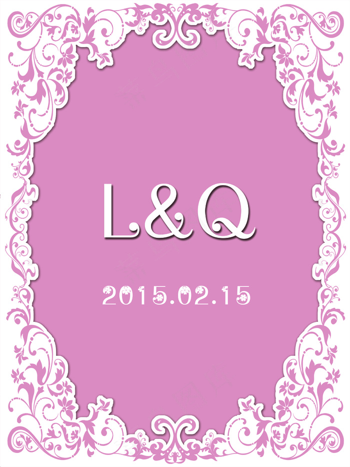 粉色婚礼展区KT板背景psd源文件下载