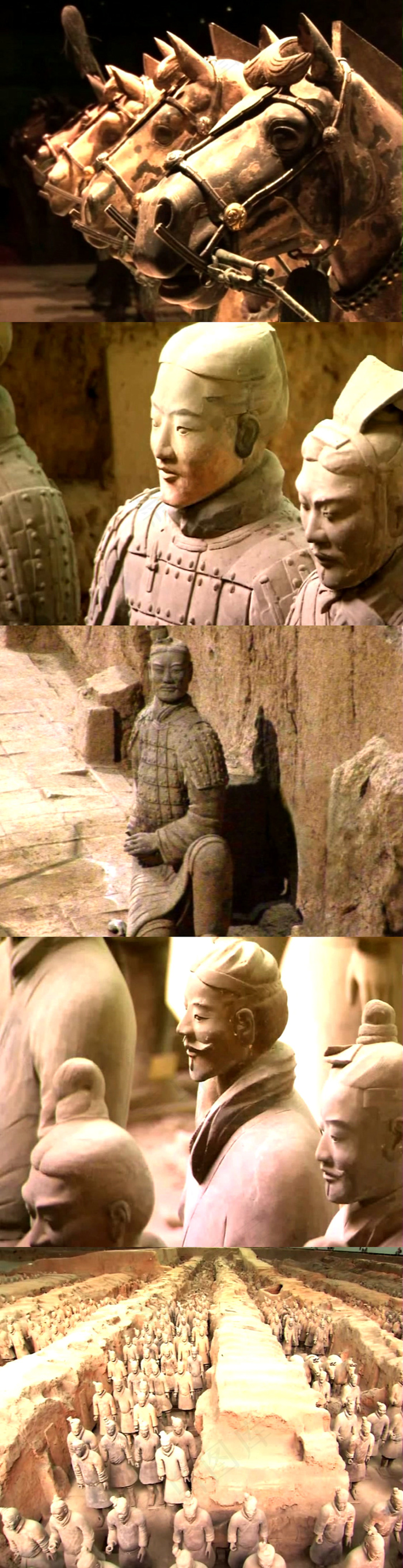 实拍兵马俑视频素材