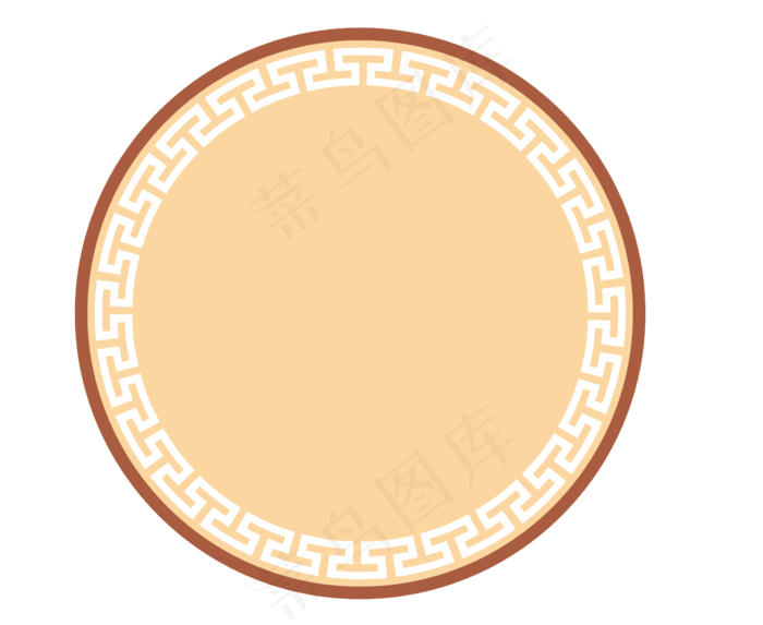 中国风古典边框窗花PNG免扣素材