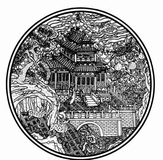 元明时代 矢量版画 古典图案 矢量中华五千年 AI源文件_0385
