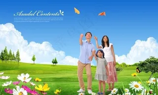 快乐一家人图片