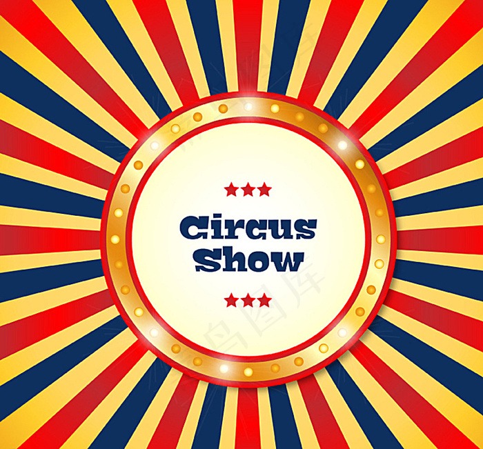 条纹马戏表演海报图片