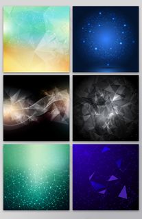 抽象几何点状线星空菱形背景ai矢量...