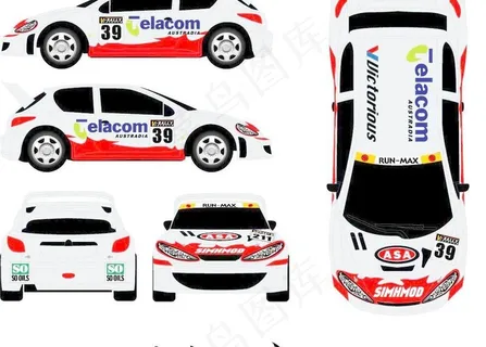 赛车不干胶设计资料06图片