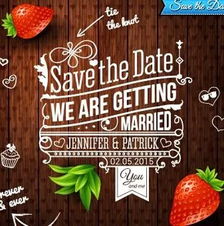 夏天的风格的婚礼邀请背景矢量02