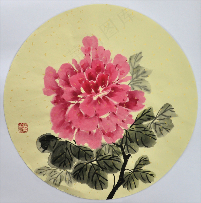 水墨花
